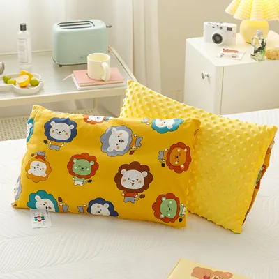 Imagen del producto de Funda de almohada para bebé, desmontable, de algodón, 30x50 cm