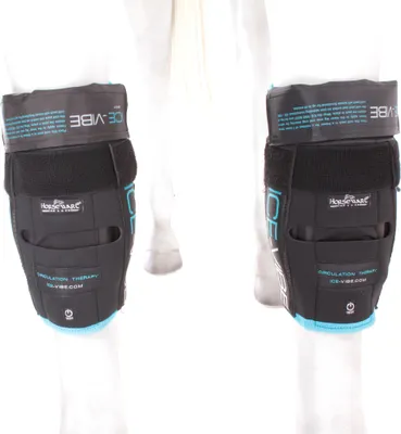 Produktbild von Horseware Ireland Kühlgamaschen Ice-Vibe Knee Wrap Kühlbandagen Black/Aqua Full