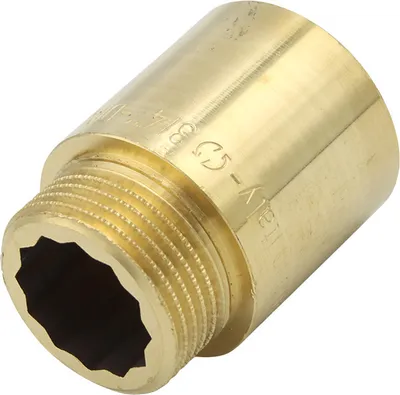 Produktbild von Messing Fitting Hahnverlängerung 3/4 Zoll x 30 mm DN20
