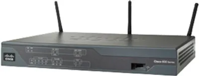 Produktbild von Cisco 800 881G Router - 4 Anschlüsse - 4 RJ-45 Port(s) - Management-Port - 1.0 - 256 MB - Fast Ethernet