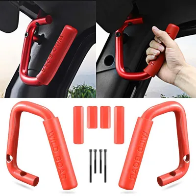 Imagen del producto de Mango delantero para agarrarse, compatible con Jeep Wrangler JK Rubicon, Sahara y Sport, modelo 2007