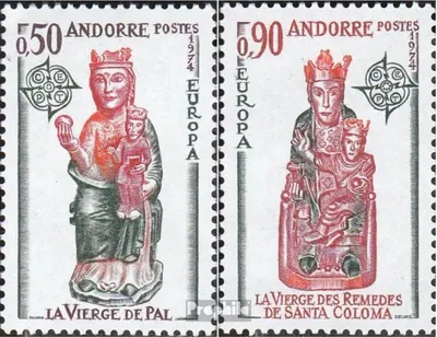 Produktbild von Briefmarken Andorra - Französische Post 1974 Mi 258-259 (kompl.Ausg.) postfrisch Europa