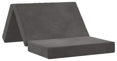 Imagen del producto de vidaXL Sofá cama plegable, 80 x 67 x 45 cm, gris oscuro