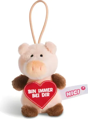 Produktbild von Nici Schwein Plüsch 8cm Loop Bin immer bei Dir