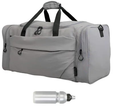 Produktbild von Sporttasche Reisetasche Weichgepäck große Sport Sauna Tasche Herren Damen Elephant Reisetasche Saunatasche Porto XXL 69 cm 3739 Grau +Trinkflasche