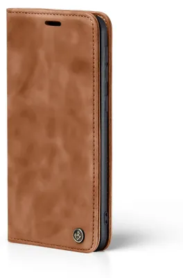 Produktbild von Handy Hülle für Samsung Galaxy A17 / A17 5G Klapphülle Bookcase Flip Cover Handy Tasche Etui Farbe: Hellbraun