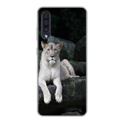 Produktbild von MuchoWow® Handyhülle Schutzhülle Hülle für Samsung Galaxy A30s Löwe - Wilde Tiere - Porträt Silikon Softcase Handy Hülle - Karteninhaber