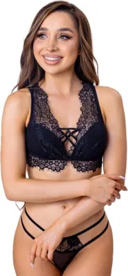 Produktbild von Livco Corsetti Fashion - Irina Lc 20210 Schwarzer Spitzen-BH + Tanga L/Xl