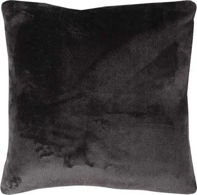 Immagine prodotto di Cuscino decorativo "Celina", nel formato "60 x 60cm" - Nero - Copricuscino con zip