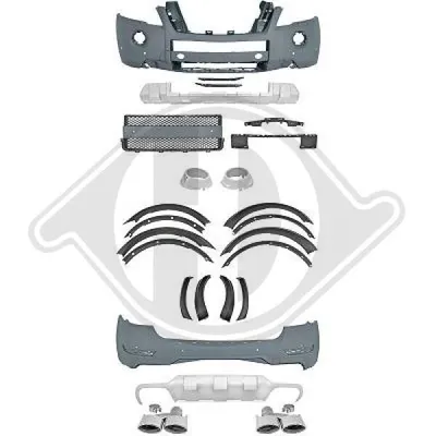 Produktbild von DIEDERICHS hinten, vorne 1691550 Stoßstange