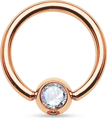Produktbild von viva-adorno 1,2x6x3mm Universal Piercing Ring BCR Kristall Lippenring Klemmring Septumpiercing Brustpiercing Chirurgenstahl Z462,BCR