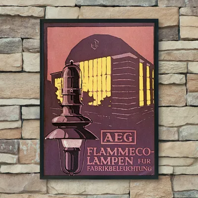 Produktbild von Poster Plakat Druck - Lampenfabrik - A4 (21 cm x 29,7 cm)