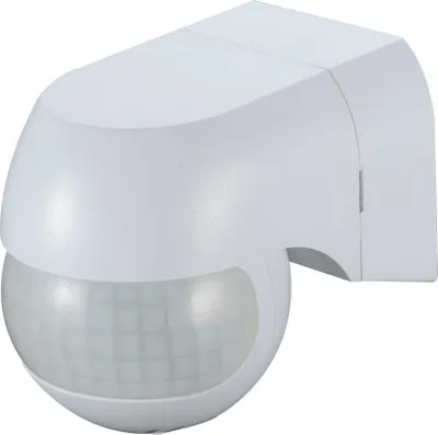 Produktbild von hoftronic PIR-Bewegungsmelder 400W 180° 12m IP44 Weiß