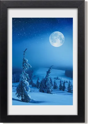Produktbild von Bild 20x30 MDF-Rahmen, Wandkunst Vollmond