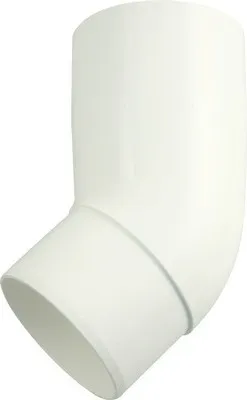 Produktbild von Marley Fallrohrbogen Kunststoff rund 45° Verkehrsweiß RAL 9016 NW 105 mm