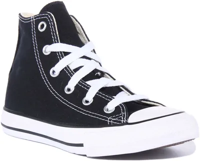 Produktbild von Converse Chuck Taylor All Star Hi K der Schnürung Lässig Le wand Turnschuhe Schwarz – undefined / Schwarz