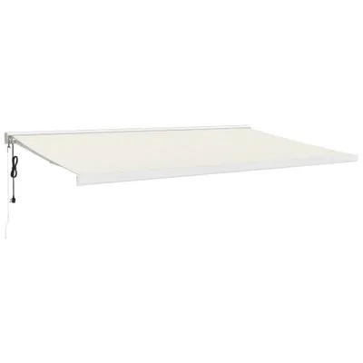 Produktbild von vidaXL Markise Einziehbar Creme 5x3 m Stoff und Aluminium