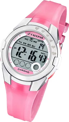 Produktbild von Calypso Damen Uhr Digital K5571/2 Kunststoff PUR Armbanduhr rosa UK5571/2