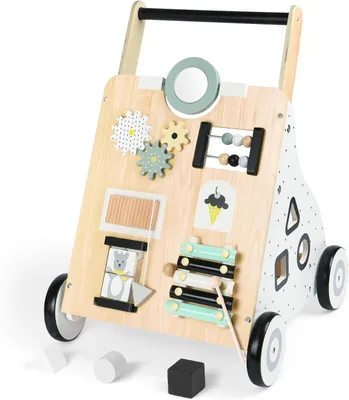Produktbild von Holz Lauflernhilfe 2-in-1, für Kinder, 12+ Monate, Werkbank