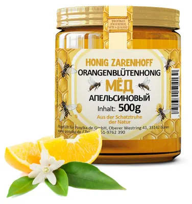 Produktbild von Orangenblütenhonig flüssig 500 g