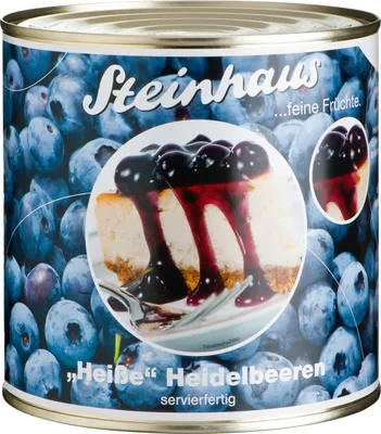 Obrázok produktu pre Steinhaus horúce čučoriedky pripravené na podávanie v plechovke 2650ml
