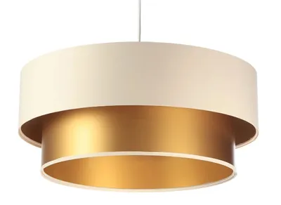 Zdjęcie produktu dla Lampa wisząca DOUBLE CREAM 40 kremowa/złota