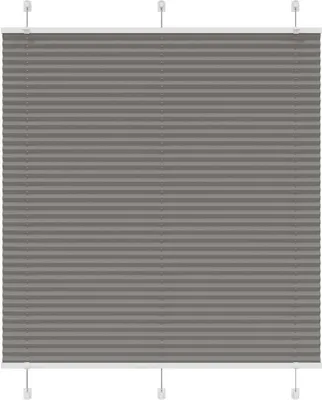 Productafbeelding van Plissé rolgordijn 120x150 cm stofbreedte 119,4 cm antraciet
