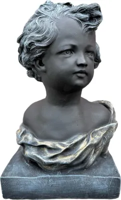 Produktbild von Schöne Büste Melanie aus Steinguss perfekt für den Garten die Terrasse oder den Vorgarten ist Frostfest Witterungsbeständig und Neu 33cm H, SU-2139SP