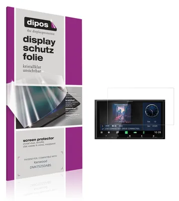 Produktbild von 2x Schutzfolie für Kenwood DMX7525DABS klar Displayschutzfolie Folie Display Schutz dipos