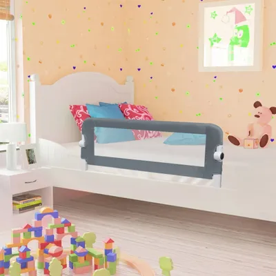 Immagine prodotto di Maison Exclusive - Sponde Letto di Sicurezza Bambini Grigio 102x42cm Poliestere