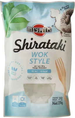 Produktbild von MIYATA Shirataki Konjak Nudeln für Wok 270g / 200g ATG | Wok Style | LOW CARB