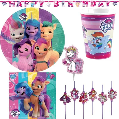 Produktbild von My little Pony Kindergeburtstag Partyset M