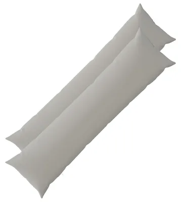 Obrázok produktu pre vidaXL Vankúšový poťah, 2 kusy, farba: sivá, materiál: polyester, rozmer: 40 x 145 cm