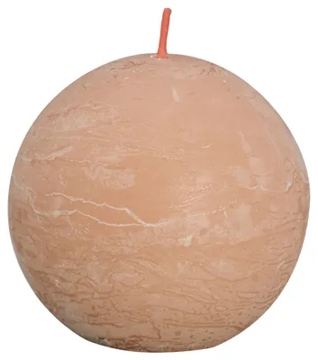 Produktbild von Bolsius Rustik Kugelkerze 76 mm nebliges rosa