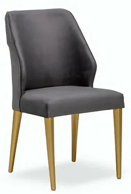 Produktbild von Grau Karbonstuhl mit Rückenlehne für Ess- & Wohnzimmer Terrassenstuhl