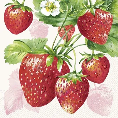 Produktbild von STRAWBERRY FRUITS cream Lunch-Servietten