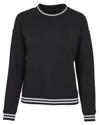 Produktbild von Build Your Brand - "College" Pullover für Damen LT2107 (S) (Schwarz/Weiß)