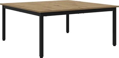 Image de vidaXL Table basse artisanale chêne 100 x 100 x 45 cm bois composite