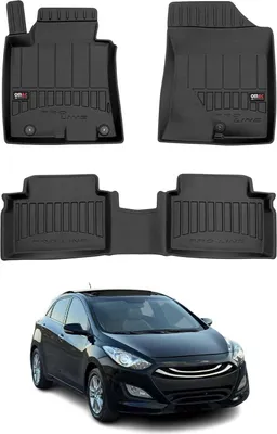 Produktbild von OMAC Gummi Fußmatten für Hyundai i30 2011-2017 Premium TPE Automatten Schwarz 3x