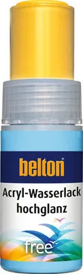 Produktbild von belton free Lackstift hochglänzend RAL 1021 rapsgelb 9 ml