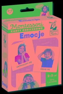 Productafbeelding van Montessori Karty obrazkowe Emocje (2-5 lat). Kapitan Nauka