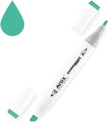 Zdjęcie produktu dla Turkusowy Marker ChromMax dwustronny – odkryj niezwykłe możliwości wyrażania kreatywności! Idealny do sztuki, pracy i zabawy.