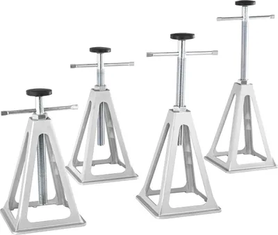 Immagine prodotto di Puntelli stabilizzatori per camper, confezione da 4 puntelli livellatori in alluminio per camper, puntelli impilabili per camper, roulotte e camper, puntello a vite singola con portata fino a 6000 libbre, regolabile da 11 a 17 pollici
