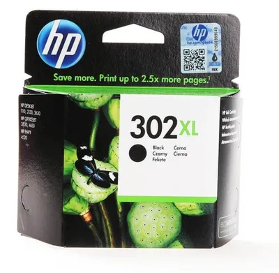 Zdjęcie produktu dla Czarny wkład drukujący HP 302XL (F6U68AE)