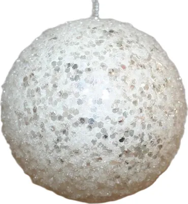 Produktbild von Goodwill Weihnachtskugel Weiß D 10 cm Pro 4 Stück -