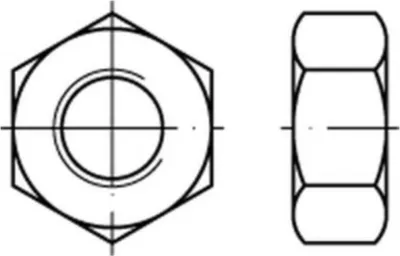Image de Écrous hexagonaux DIN 934 8 M 10 galvanisé 009348109100000 (100 pièces)