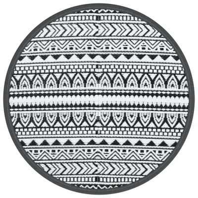 Produktbild von Outdoor-Teppich ARAKIL Schwarz Ø160 cm PP