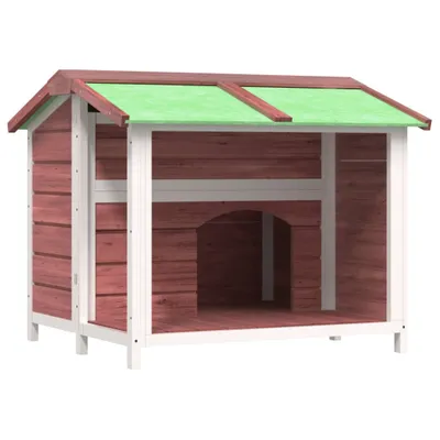 Zdjęcie produktu dla vidaXL Buda dla psa Mocha 96x87x80,5 cm lite drewno sosnowe