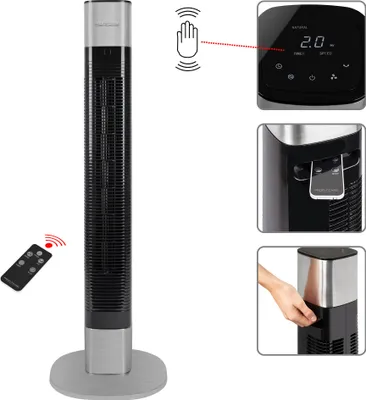 Produktbild von PROFI CARE Tower-Ventilator PC-TVL 3068 silber/schwarz