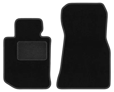 Productafbeelding van Velours voormatten voor BMW 4 G26 2021-2022 (coupé) – 2-delig, zwart, op maat – Wielganizator LUX
